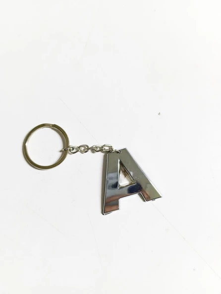 Periboia A Harfi Plastik Krom Kaplama Anahtarlık- Harf Çanta Süsü - 2