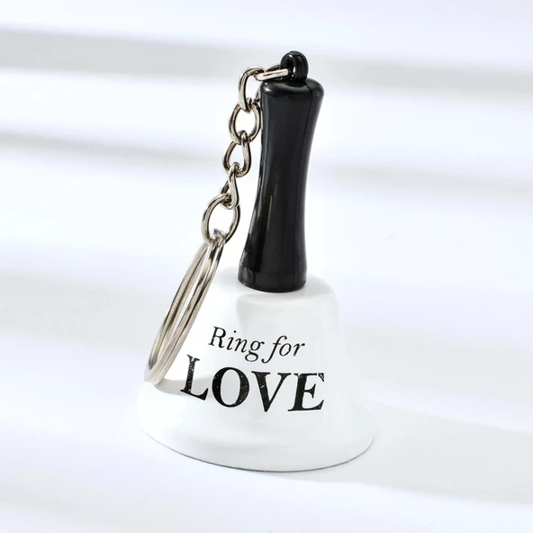 Periboia Resepsiyon Zili El Çanı Anahtarlık - Ring For - 5