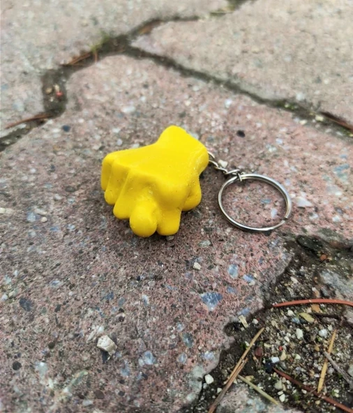 Periboia Sarı Renk Sevimli Muzip Anahtarlık Nah Anahtarlık - 2