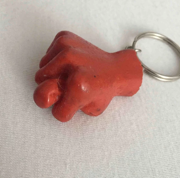 Periboia Kiremit Renk Sevimli Muzip Anahtarlık Nah Anahtarlık - 2