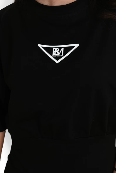 Kadın Askılı Kaşkorse Tişört Elbise Takım 3791-23 - 6