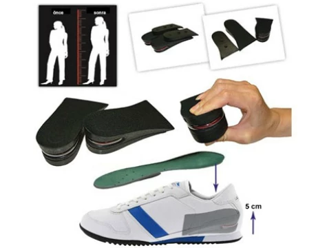 Periboia Hava Yastıklı Boy Uzatıcı Tabanlık (7 cm Daha Fazla Boy Uzunluğu) - 38 Numara ürün görseli 1