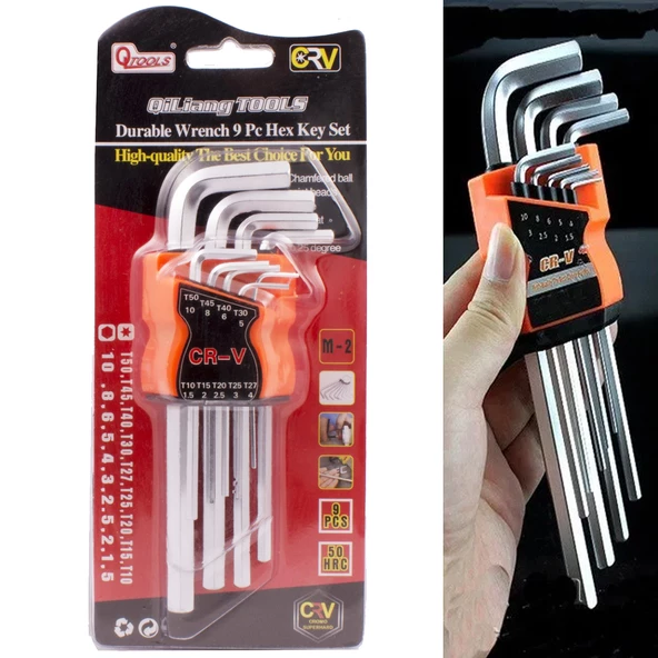 Periboia Çelik Alyan Takımı (9 Parça)