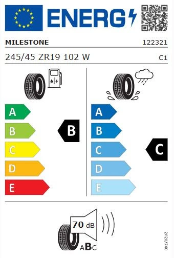 Milestone Carmile Sport 245/45 R19 102W Reinf. Yaz Lastiği - 2025 - Resim 2