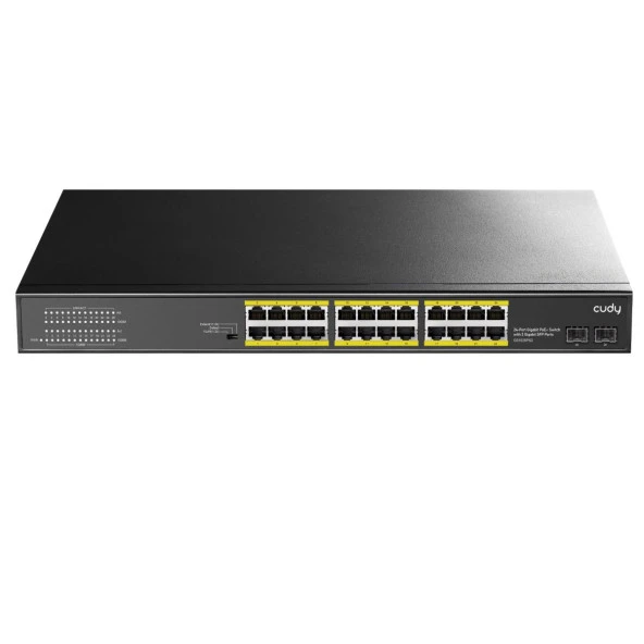 CUDY 24port GS1028PS2 2X-SFP Gigabit Full PoE 300w Yönetilemez Switch
