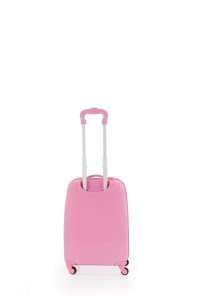 V307 ABS ÇOCUK VALİZ-PEMBE DALMAÇYALI - 3