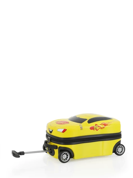 V306 ABS ÇOCUK VALİZ-YELLOW CAR - 4