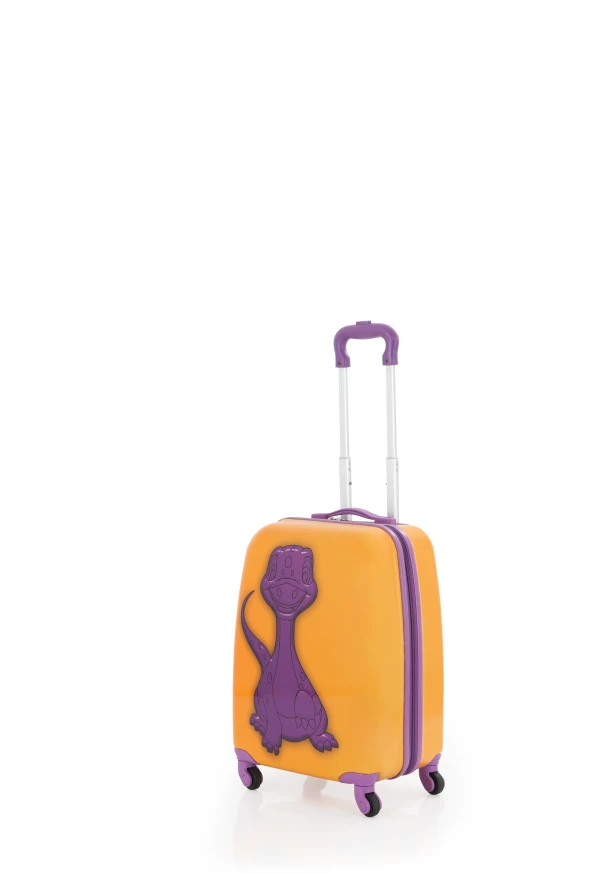 V307 ABS ÇOCUK VALİZ-MOR DİNOZOR - 2