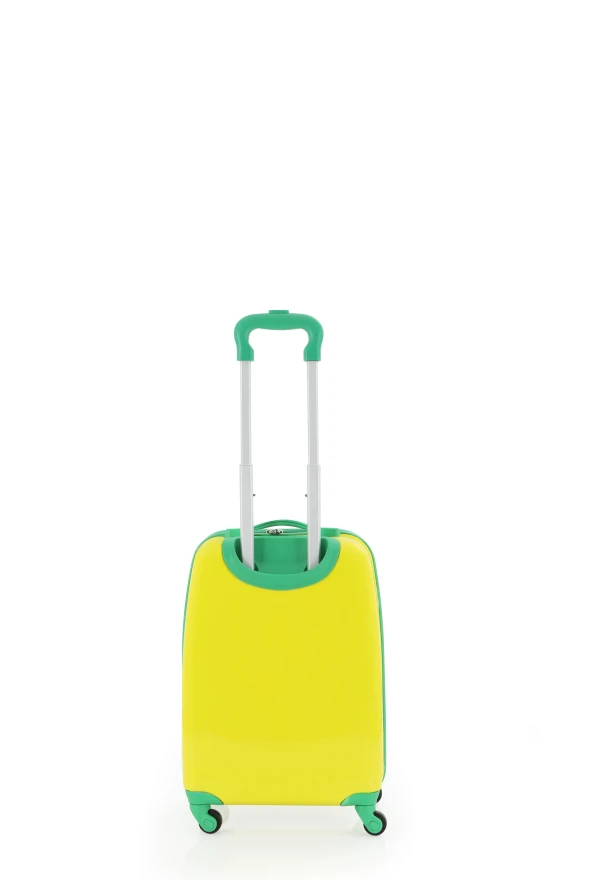 V307 ABS ÇOCUK VALİZ-YEŞİL DİNOZOR - 3