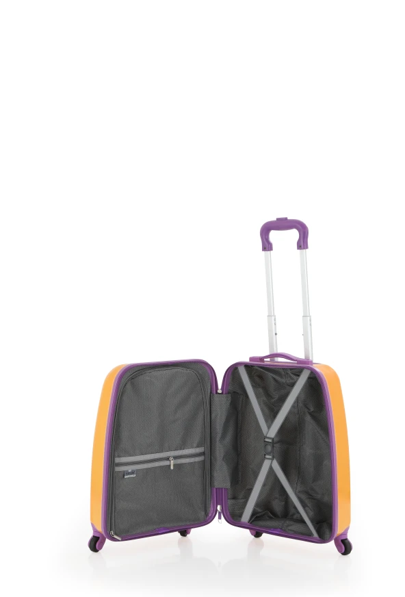 V307 ABS ÇOCUK VALİZ-MOR DİNOZOR - 4