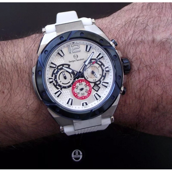 Sergio Tacchini ST.5.10003-5 Chronograph Sport Erkek Kol Saati - 4