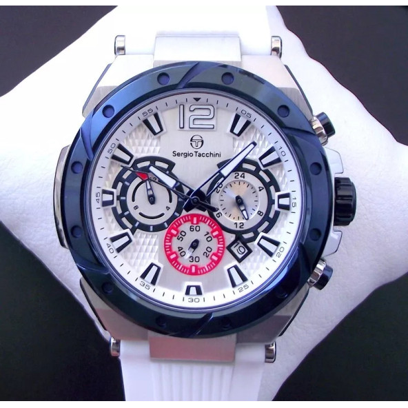 Sergio Tacchini ST.5.10003-5 Chronograph Sport Erkek Kol Saati - 8