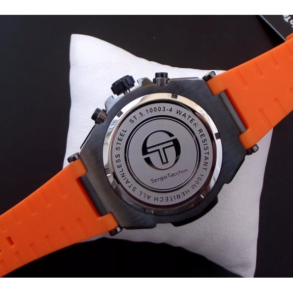 Sergio Tacchini ST.5.10003-4 Chronograph Sport Erkek Kol Saati - 5