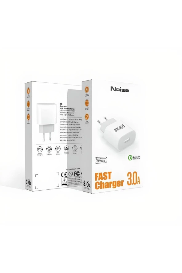 Lityum Teknoloji Hızlı Şarj Adaptörü 3.0A 18 Watt 3.0 Quik Charge Adaptör