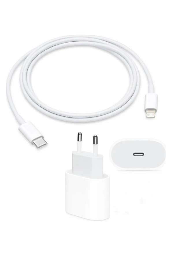 Lityum Teknoloji Iphone 20w Usb-c Hızlı Şarj Aleti Adaptör Ve 1 Metre Kablo (kutulu Ürün)