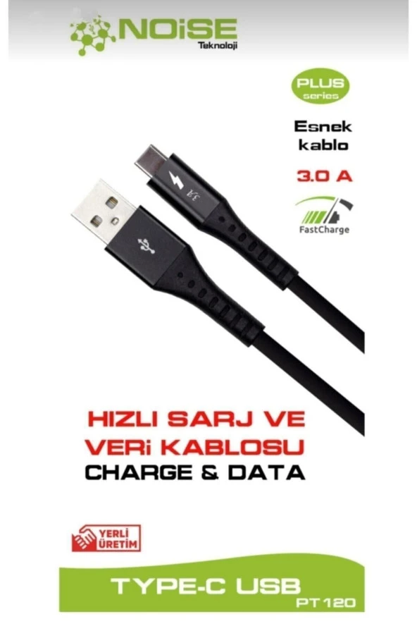 Lityum Teknoloji Type-c Usb Şarj Ve Data Kablosu 3.0 A (1.2 METRE)