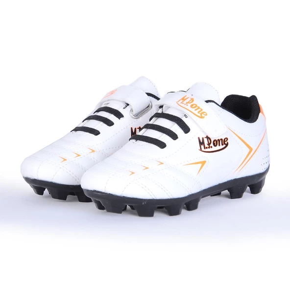 Mp 242-2103Ft Beyaz Cırtlı Krampon Erkek Çocuk Futbol Ayakkabı - 3