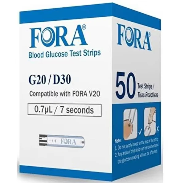 Fora G20 Kan Şekeri Test Stribi 50 Adet