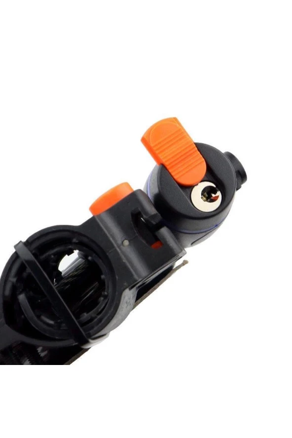 Anahtarlı Çelik Kilit Bisiklet Motosiklet Bebek Arabası Scooter Anahtarlı Güvenlik Kilidi 12x120 - 4