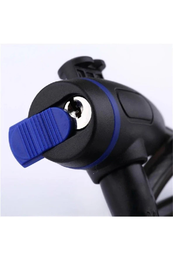 Anahtarlı Çelik Kilit Bisiklet Motosiklet Bebek Arabası Scooter Anahtarlı Güvenlik Kilidi 12x120 - 5