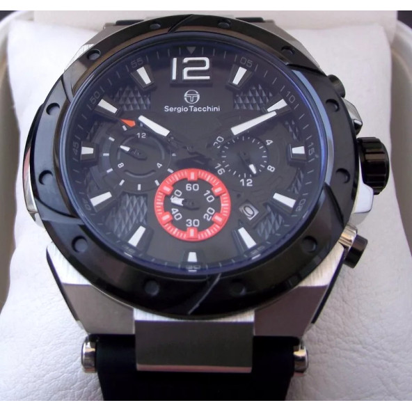 Sergio Tacchini ST.5.10003-1 Chronograph Sport Erkek Kol Saati - Resim 3