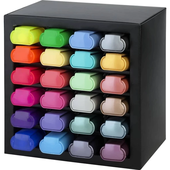 Faber Castell Textliner 46 Fosforlu Kalem 24 Renk Masa Seti - 3