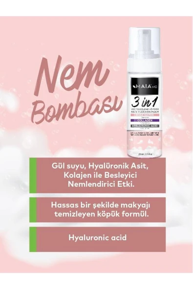 Maia Mc 3 in 1 Yüz Temizleme Köpüğü 200 ml - 2