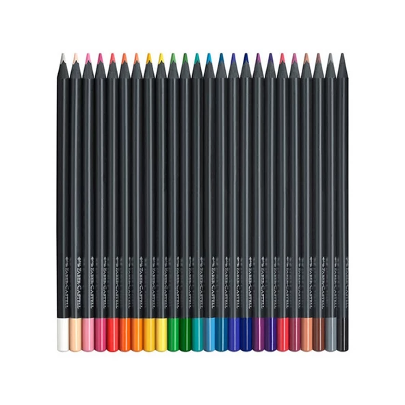 Faber Castell Black Edition Kuru Boya Kalemi 24 Renk - Resim 2