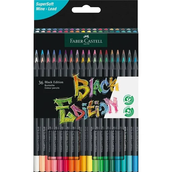Faber Castell Black Edition Kuru Boya Kalemi 36 Renk