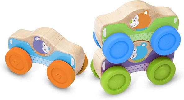 Melissa & Doug Ahşap Arabalar, Hayvanlar