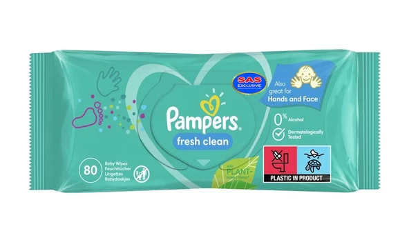 Prima Pampers Temiz ve Ferah Islak Bebek Havlusu 80'li