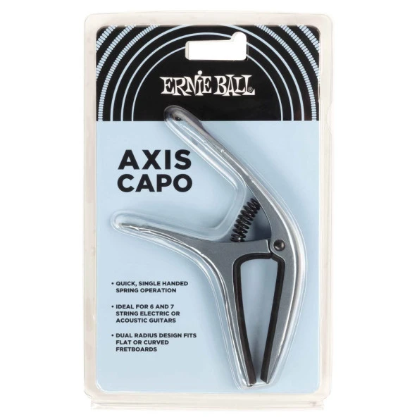 Ernie Ball P09607 Axis Dual Radius Capo Blue Steel Gitar Kapo