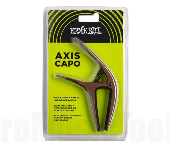 Ernie Ball P09602 Axis Dual Radius Capo Bronze Gitar Kapo - Resim 5