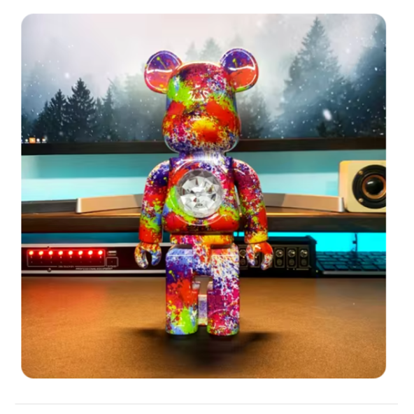 Sevimli  Kablosuz Bluetooth Ayıcık Desenli  Renkli Hoparlör