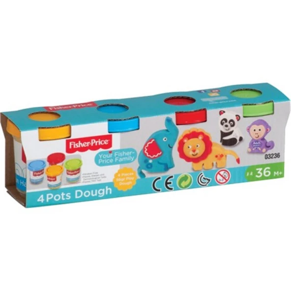 Mattel Fisher Price 4 lü Oyun Hamuru - 3