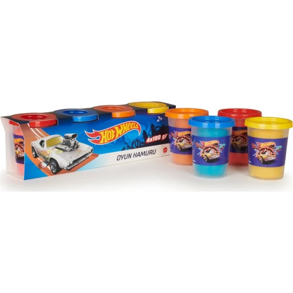 Mattel Hot Wheels 4 lü Oyun Hamuru