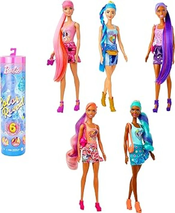 Barbie Color Reveal - Renk Değiştiren Sürpriz Barbie Galaksi Serisi, 3 Yaş Ve Üzeri  Denimserisi