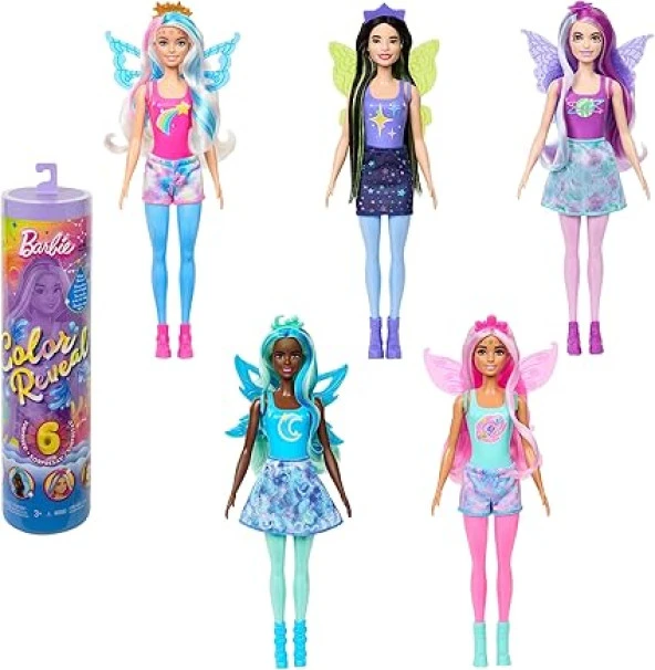 Barbie Color Reveal - Renk Değiştiren Sürpriz Barbie Galaksi Serisi, 3 Yaş Ve Üzeri  Modern