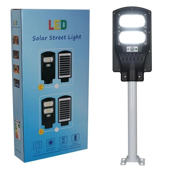 Powermaster PM-23012 Solar Ledli Kumandalı Sokak Aydınlatması 200 Watt Sokak Lambası - Resim 9