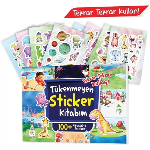 Yükselen Zeka Tükenmeyen Sticker Kitabım (100+ Tekrar Tekrar Kullanılabilen Sticker)