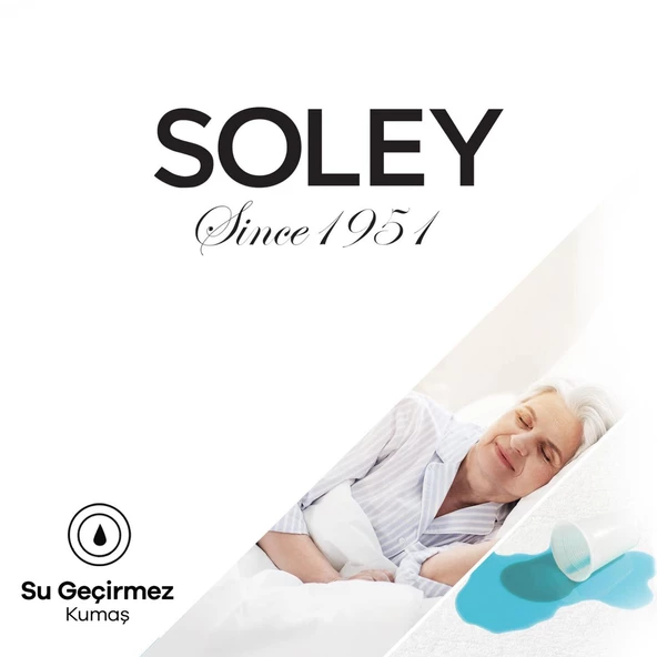 Soley | Sıvı Geçirmez Fited Pamuk Alez Tek / Çift Kişilik Yatak Koruyucu - 4