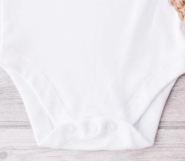 Sema Baby Prematüre Yarım Kol Penye Çıtçıtlı Badi - Beyaz - 3