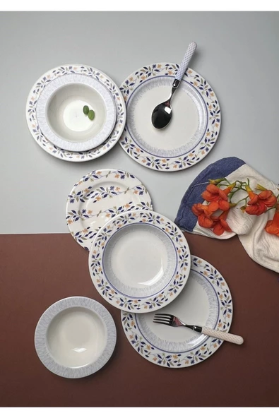 Jamuor Zanzibar Bonsai Porselen Yemek Takımı 4 Kişilik 16 Parça - 5