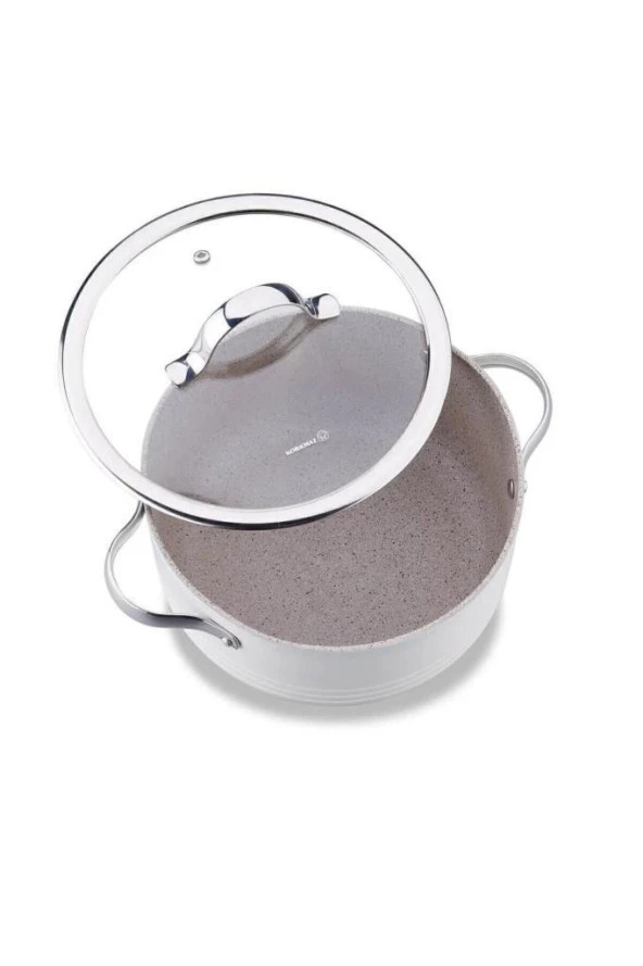 KORKMAZ A2619-2 LİNEA 7 PARÇA TENCERE SETİ VANİLYA - 5