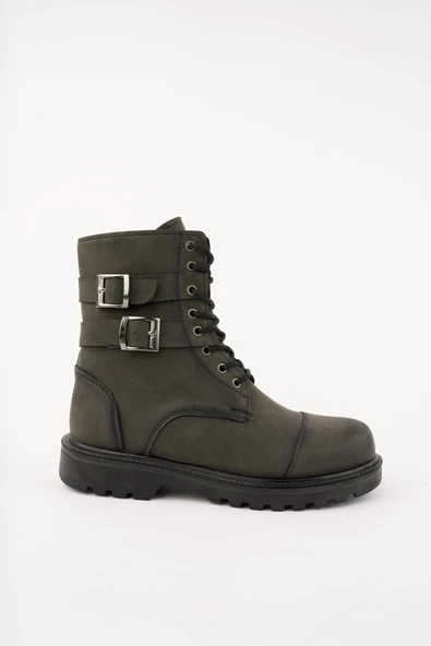 Muggo M452 Garantili Kauçuk Sağlam Esnek Kışlık Su ve Soğuk Geçirmez Unisex Bağcıklı ve Fermuarlı Postal Bot - 6