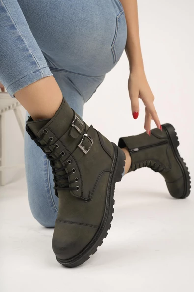 Muggo M452 Garantili Kauçuk Sağlam Esnek Kışlık Su ve Soğuk Geçirmez Unisex Bağcıklı ve Fermuarlı Postal Bot - 2