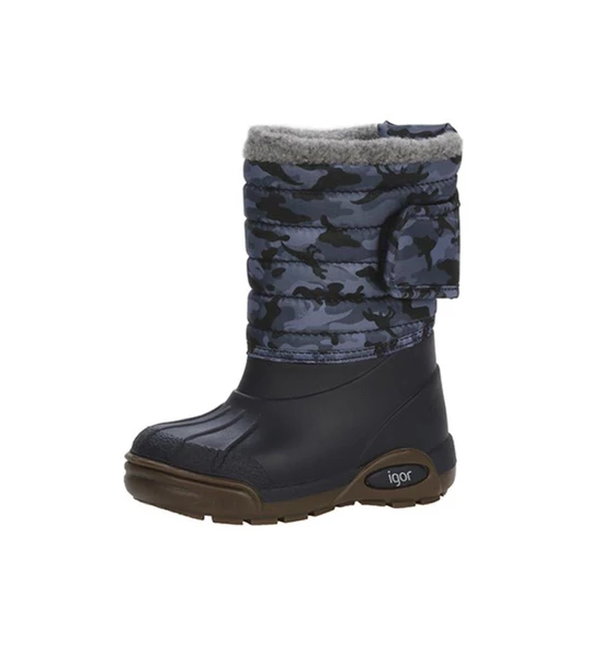 Igor W10210-003 Topo Ski Camo Çocuk Yağmur Çizmesi