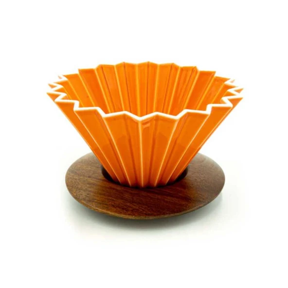 Epinox Ahşap Standlı Dripper - Turuncu