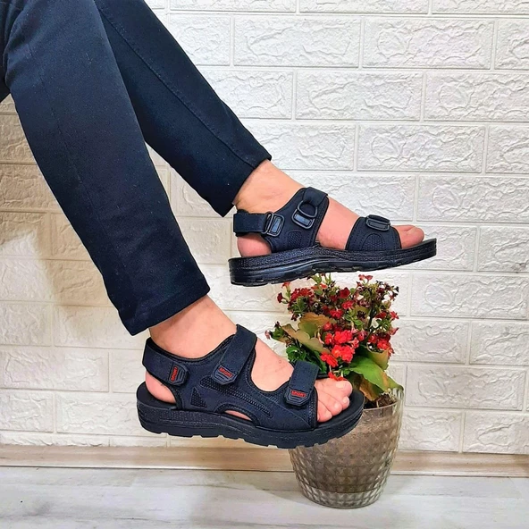 Fiyra GnPl Siyah Rahat Erkek Günlük Sandalet - 4