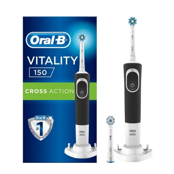 Oral-B Vitality D150 Şarj Edilebilir Diş Fırçası Cross Action+ 1 Yedek Başlık